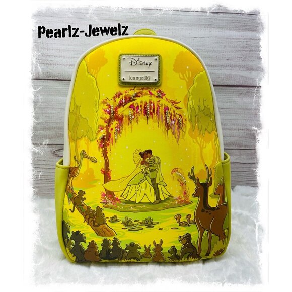 Loungefly Handbags - Loungefly Disney Princess & Frog Tiana Kiss Scene Backpack BoxLunch NWT